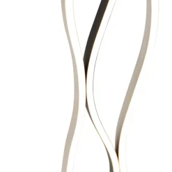 Design Stehleuchte Schwarz mit Silber inkl. LED Dimmbar - Blaze