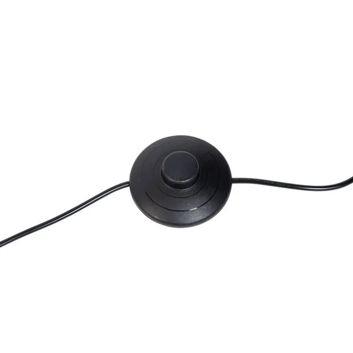 Design Stehleuchte Schwarz mit Silber inkl. LED Dimmbar - Blaze