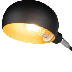 Design Stehleuchte schwarz 5-Licht - Sixties Marmo