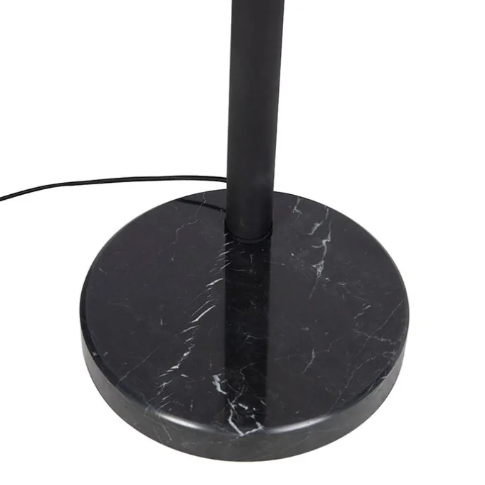 Design Stehleuchte schwarz 5-Licht - Sixties Marmo