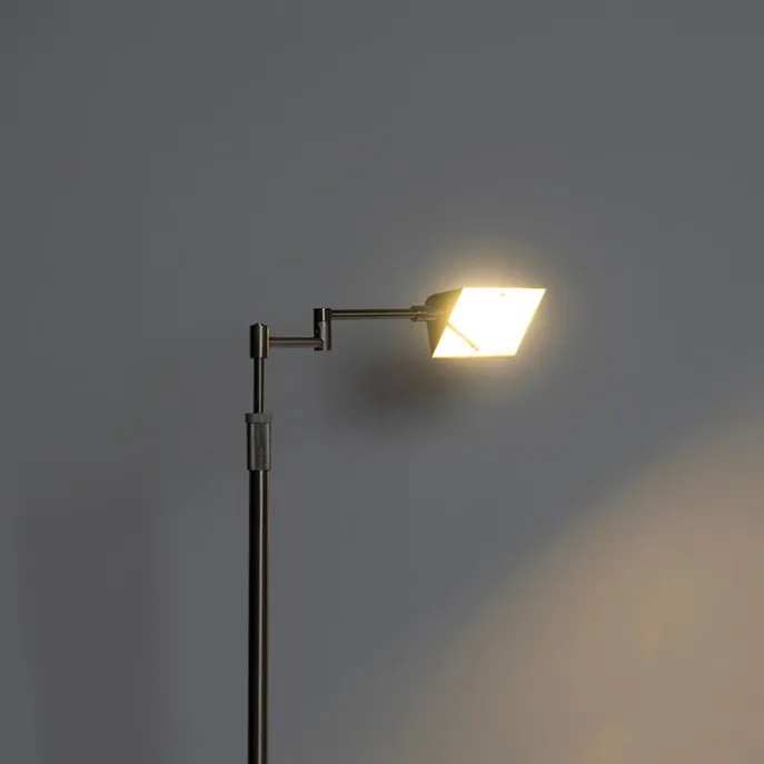 Design Stehleuchte Stahl inkl. LED mit Touch Dimmer - Notia