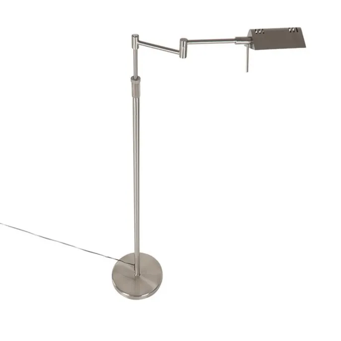 Design Stehleuchte Stahl inkl. LED mit Touch Dimmer - Notia