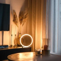 Design Tischleuchte Messing inkl. LED 3-stufig dimmbar - Navara