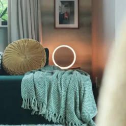 Design Tischleuchte Messing inkl. LED 3-stufig dimmbar - Navara