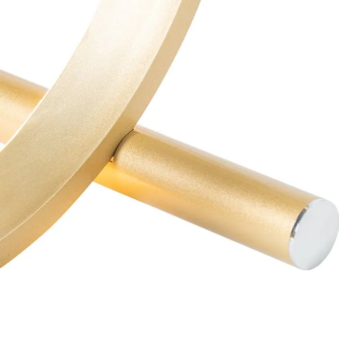 Design Tischleuchte Messing inkl. LED 3-stufig dimmbar - Navara