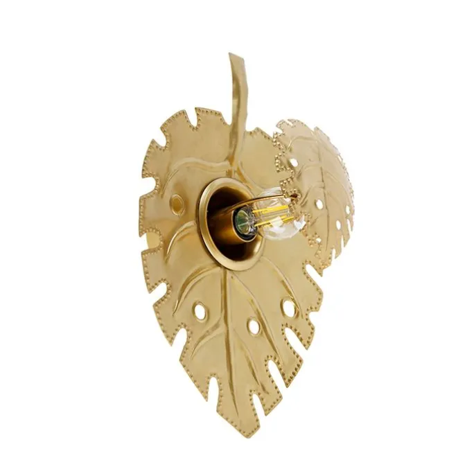 Design Wandleuchte Antik Gold - Carballo