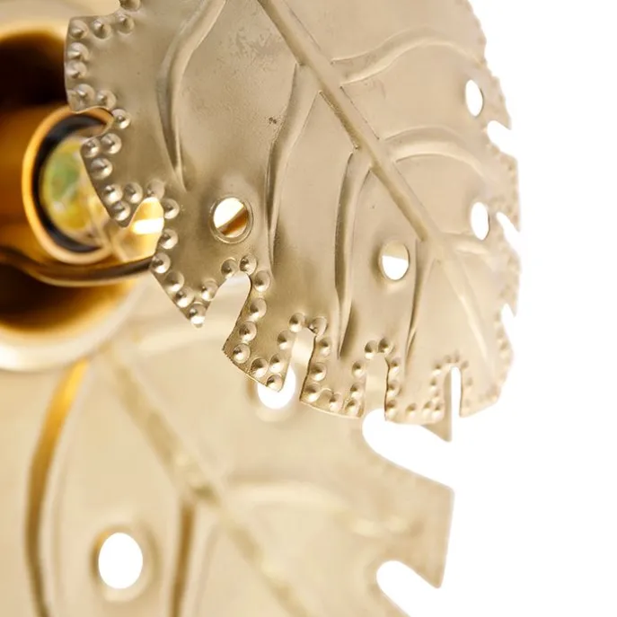 Design Wandleuchte Antik Gold - Carballo