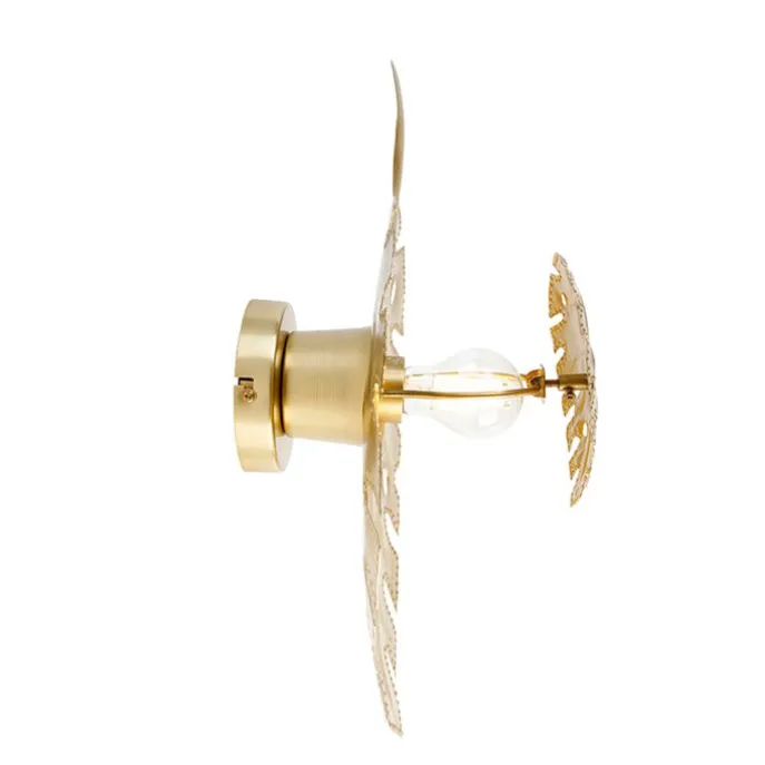 Design Wandleuchte Antik Gold - Carballo