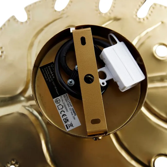 Design Wandleuchte Antik Gold - Carballo