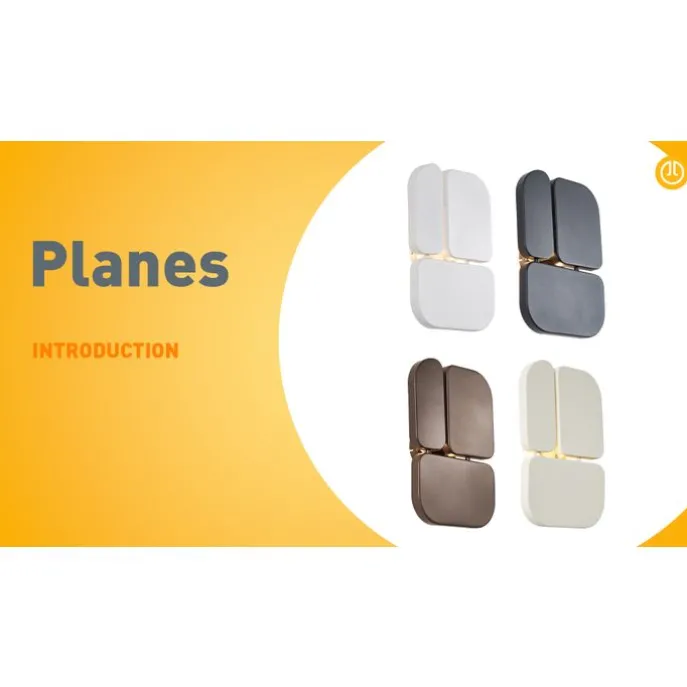 Design Wandleuchte Beige 3-flammig - Planes