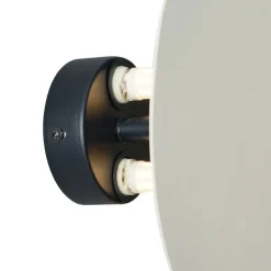 Design Wandleuchte Beige Organisch 20 cm 2-flammig - Pulley