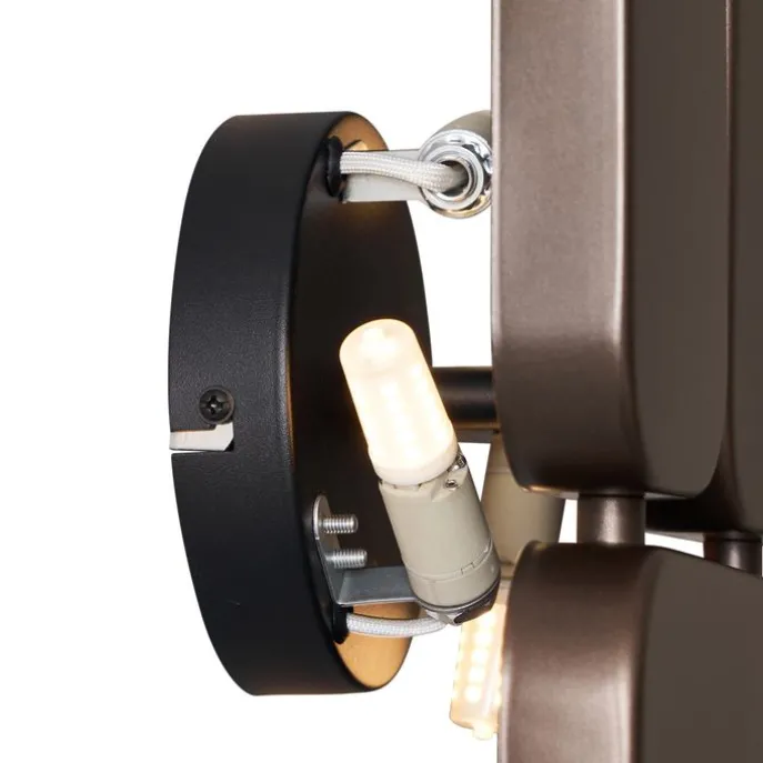 Design Wandleuchte Bronze 3-flammig - Planes