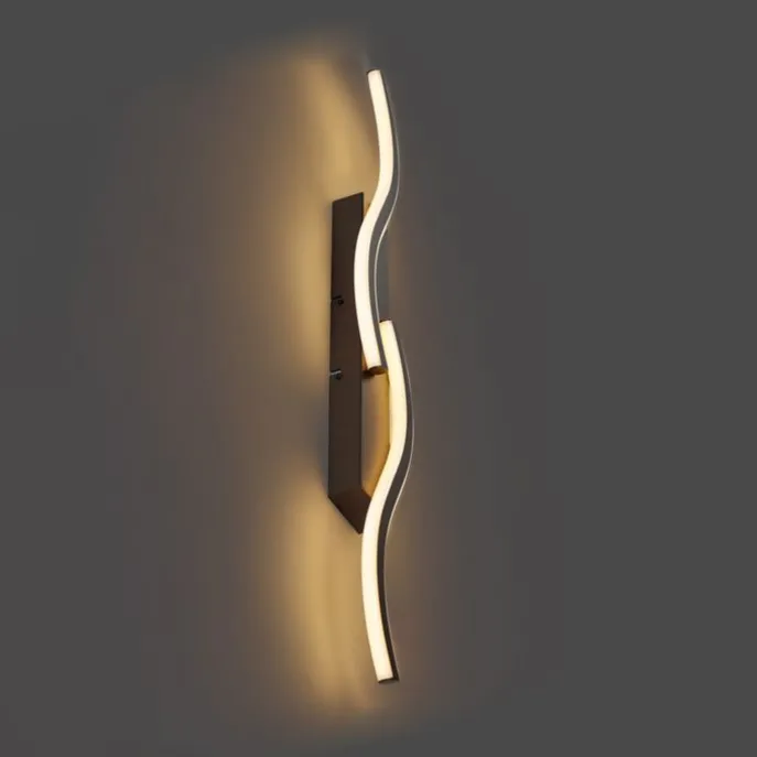 Design Wandleuchte Dunkelbronze 3-Stufen-Dimmbar 2-Licht - Bummy