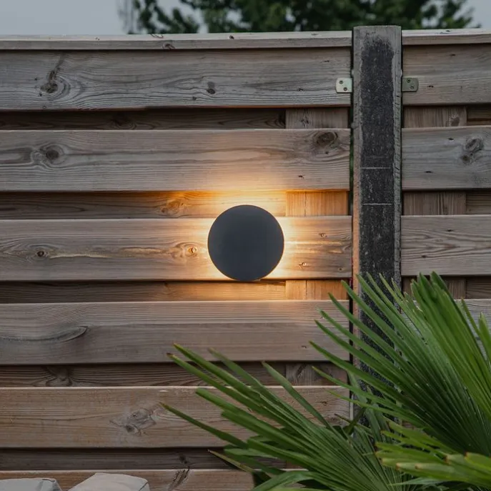 Design Wandleuchte grau 16,5 cm inkl. LED - Skyf