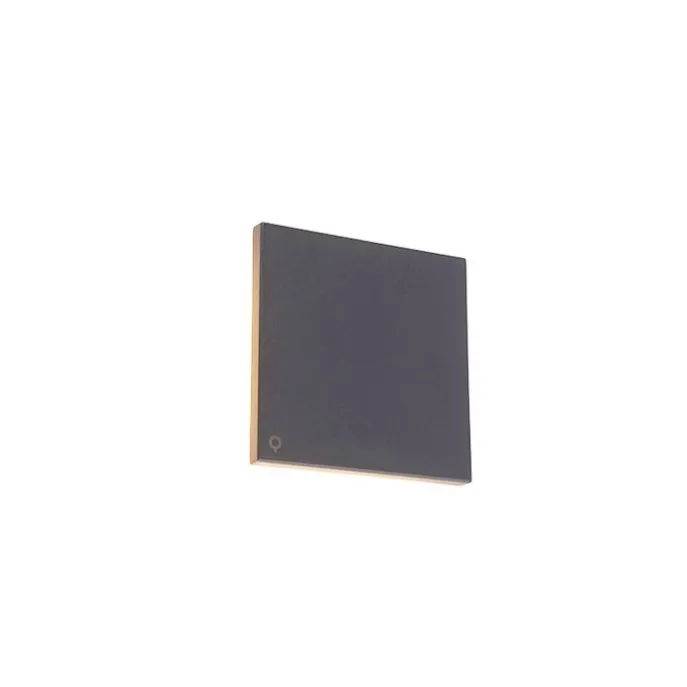 Design Wandleuchte Graualuminium 15 cm inkl. LED 9W - Skyf