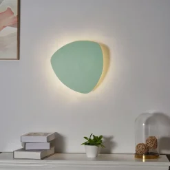 Design Wandleuchte Grün Organisch 32cm 2-Lichter - Pulley