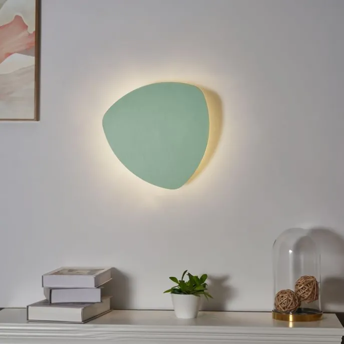 Design Wandleuchte Grün Organisch 32cm 2-Lichter - Pulley