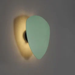 Design Wandleuchte Grün Organisch 32cm 2-Lichter - Pulley