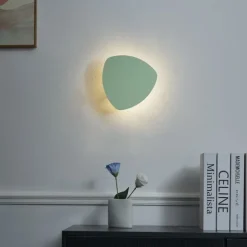 Design Wandleuchte Grün Organisch 20 cm 2-Lichter - Pulley