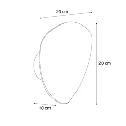 Design Wandleuchte Grün Organisch 20 cm 2-Lichter - Pulley