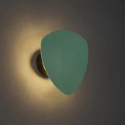 Design Wandleuchte Grün Organisch 20 cm 2-Lichter - Pulley