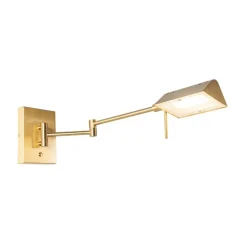 Design Wandleuchte Messing inkl. LED dimmbar - Notia