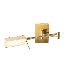 Design Wandleuchte Messing inkl. LED dimmbar - Notia