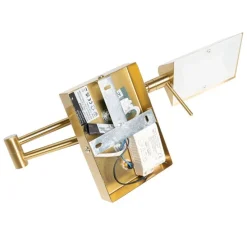 Design Wandleuchte Messing inkl. LED dimmbar - Notia