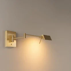 Design Wandleuchte Messing inkl. LED dimmbar - Notia