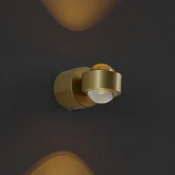 Design Wandleuchte Messing inkl. LED IP44 - Lens