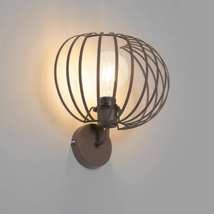 Design Wandleuchte rostbraun 30 cm - Johanna