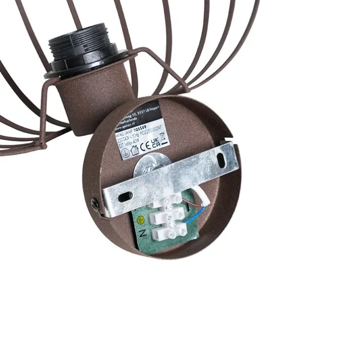 Design Wandleuchte rostbraun 30 cm - Johanna