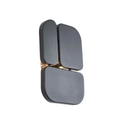 Design Wandleuchte Schwarz 3-flammig - Planes