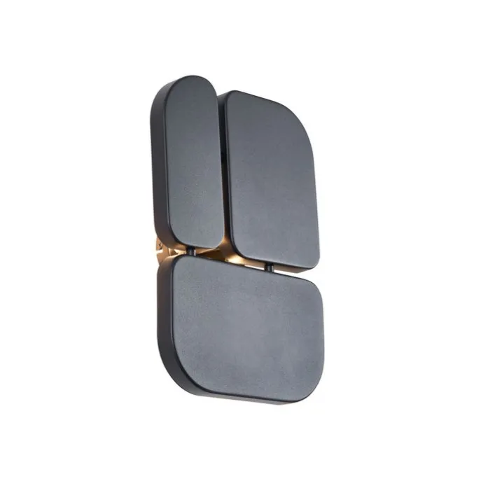 Design Wandleuchte Schwarz 3-flammig - Planes