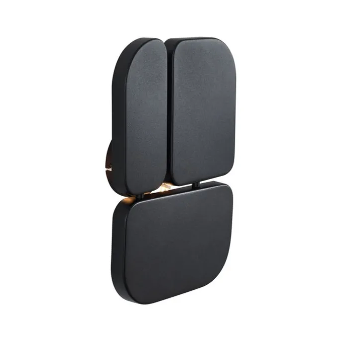 Design Wandleuchte Schwarz 3-flammig - Planes