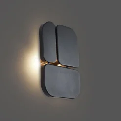 Design Wandleuchte Schwarz 3-flammig - Planes