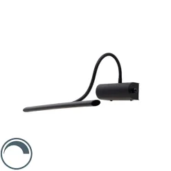 Design Wandleuchte schwarz 32 cm inkl. LED mit Dimmer - Tableau