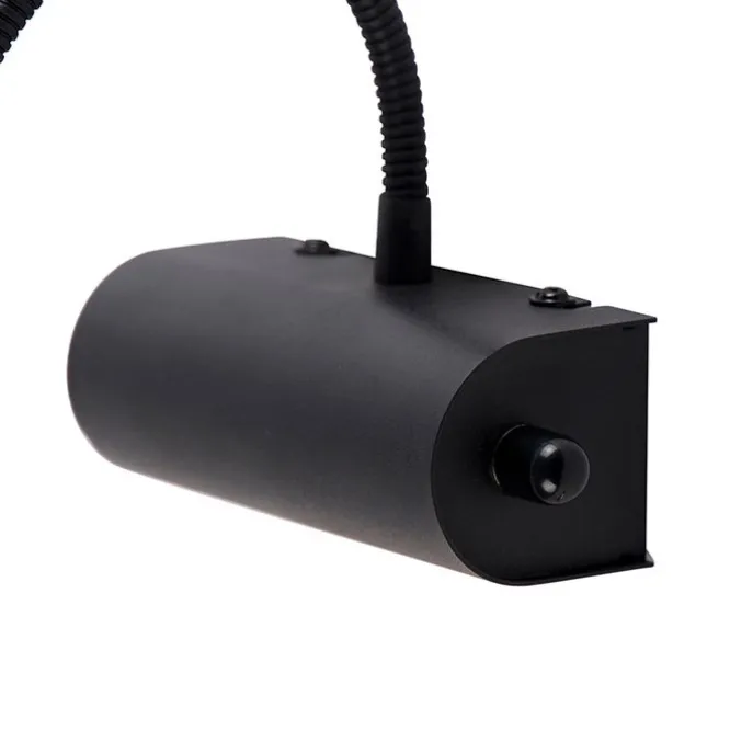 Design Wandleuchte schwarz 32 cm inkl. LED mit Dimmer - Tableau