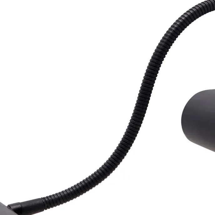 Design Wandleuchte schwarz 32 cm inkl. LED mit Dimmer - Tableau