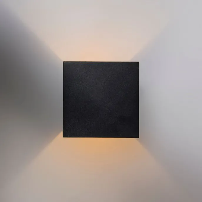 Design Wandleuchte schwarz / gold inkl. LED - Caja