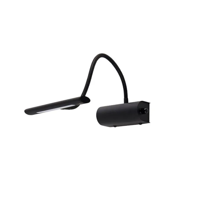 Design Wandleuchte schwarz 18,5 cm inkl. LED mit Dimmer - Tableau