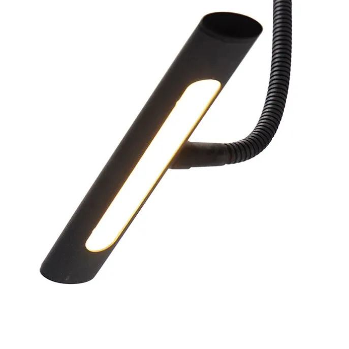 Design Wandleuchte schwarz 18,5 cm inkl. LED mit Dimmer - Tableau