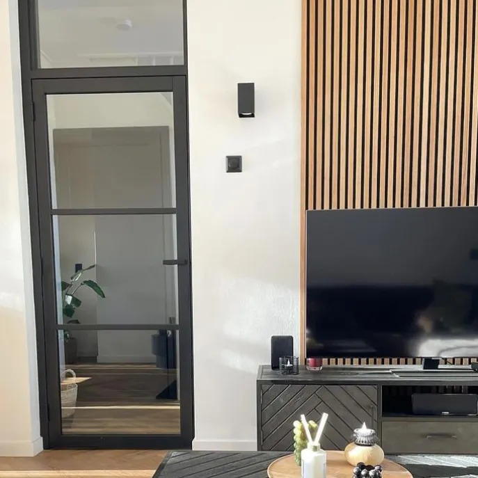 Design Wandleuchte schwarzes Quadrat - Sabbir