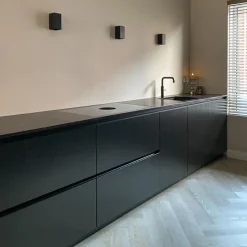 Design Wandleuchte schwarzes Quadrat - Sabbir