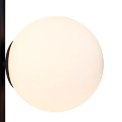 Design Wandleuchte Schwarz mit Mattglas 3-flammig - Vertical