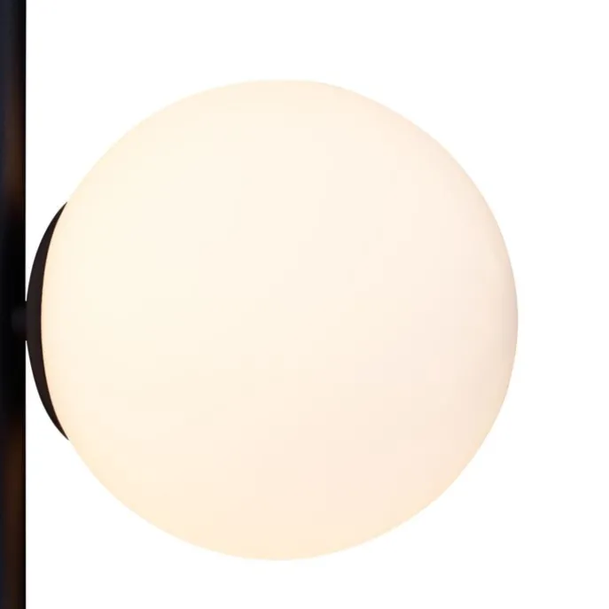 Design Wandleuchte Schwarz mit Mattglas 3-flammig - Vertical