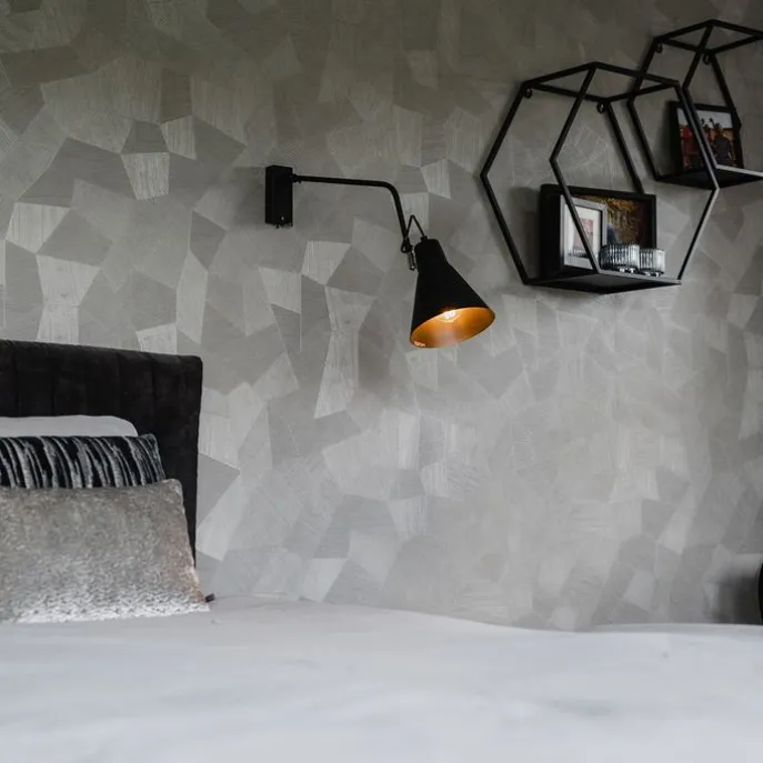 Design Wandleuchte schwarz verstellbar - Luna