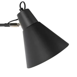 Design Wandleuchte schwarz verstellbar - Luna