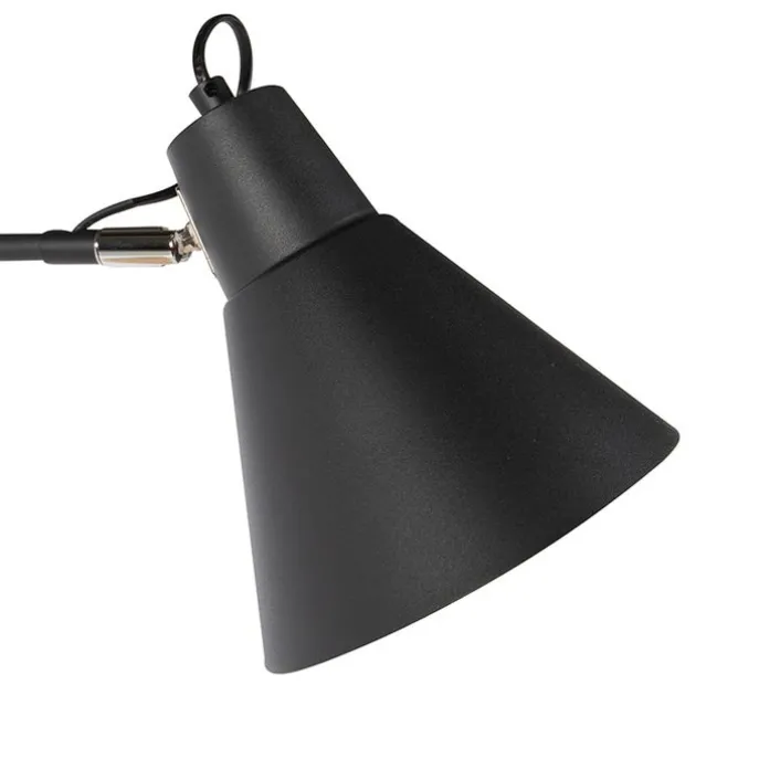 Design Wandleuchte schwarz verstellbar - Luna