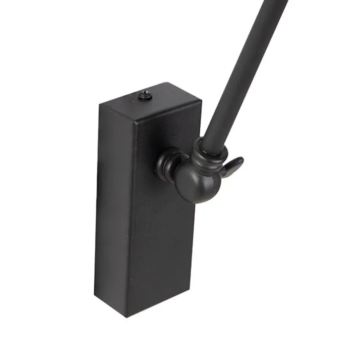 Design Wandleuchte schwarz verstellbar - Luna